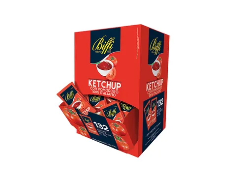 Biffi Ketchup Bustine Monodose Einzeldosis 132 Beutel mit 10g