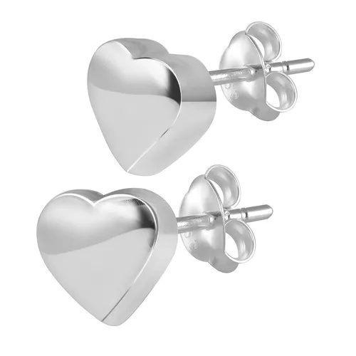 MATERIA Kinder Ohrstecker 925 Sterling Silber Herz klein Ohrringe Ohrschmuck 4mm