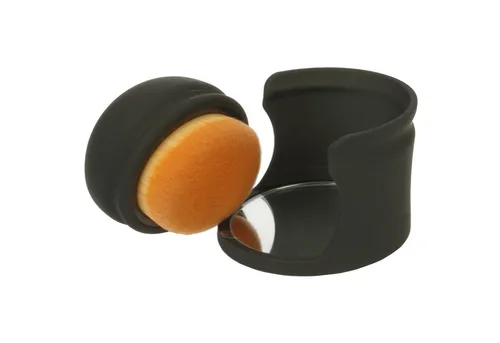 Fantasia Beauty Puderpinsel Make-up Pinsel in Box mit Spiegel, Feines Synthetik Haar, 1 tlg., Mit Spiegel Box