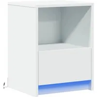 vidaXL Nachttisch mit LED-Leuchten