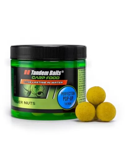 Tandem Baits Karpfen Futter Angelfutter Pop Ups Boilies Zig Rig Chod Rig Hakenköder Carp Food Perfection Pop-Up 16 mm 70 g Erdmandel