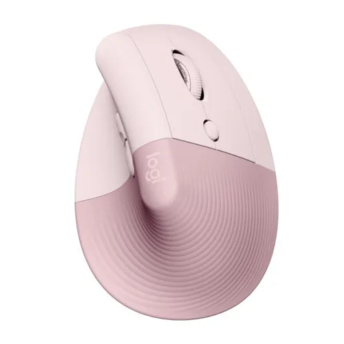 Logitech Lift Maus ergonomisch kabellos rosa - Komfortable Nutzung ohne Kabel, ideal für schmerzfreies Arbeiten und hohe Effizienz