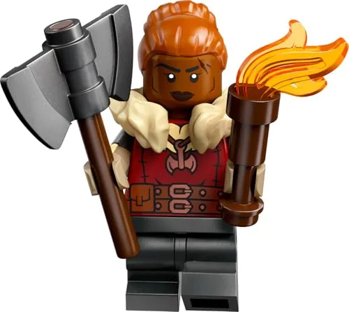Lego 71047 Dungeons & Dragons Minifiguren - DND Minifigures Sammelfiguren + Gratispostkarte (Zwergen-Barbarin)