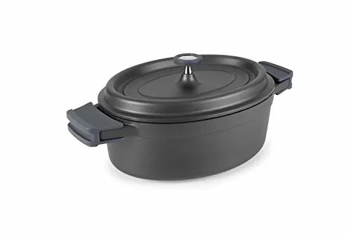 LACOR SCHWARZBRATENTOPF 26X20 GIESALUM, schwarz, 25933 - Kochtöpfe mit bester Qualität und Lacor Garantie, ideal für gesundes Braten und Kochen.