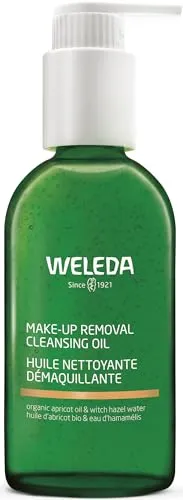 WELEDA Bio Make-Up Removal Cleansing Oil - parfümfreies Naturkosmetik Gesichtspflege Reinigungsöl zur Entfernung von Make-Up hinterlässt ein seidiges Hautgefühl ohne fettiges Finish (vegan, 150 ml)