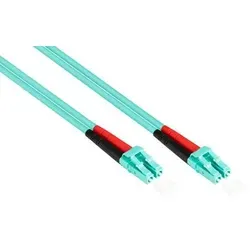Patchkabel LWL Duplex OM3 (Multimode, 50/125) LC/LC, LSZH, austauschbare Polarität, 15m, Good Connections®