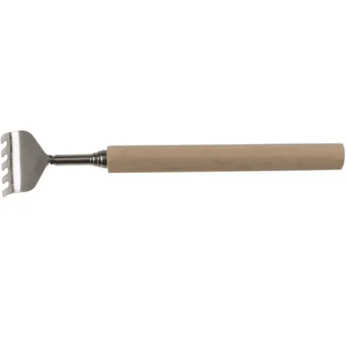 FAIE  Rückenkratzer Ausziehbar aus Metall mit Holzgriff