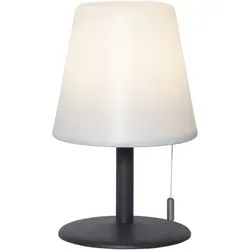Star Trading LED Tischleuchte Kreta 26 cm - Stylische Gartenlampe - Lampen für Innen & Außen, wiederaufladbare Tischleuchte mit warmweißem Licht und 2 Helligkeitsstufen. Ideal für gemütliche Sommerabende im Garten oder auf dem Balkon.