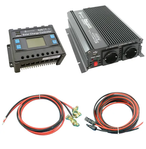 Produktbild Solar Set 30A mit 1500 Watt Wechselrichter und Laderegler