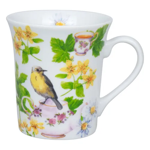 Könitz Becher Tea Birds, Tasse, Kaffeetasse, Porzellan, Grün, 410 ml, 1111002869
