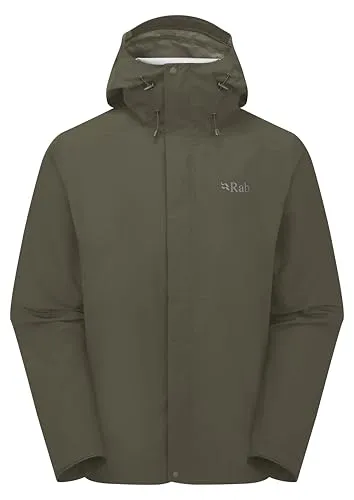 Rab Herren Downpour Jacke (Größe L, oliv) von Rab