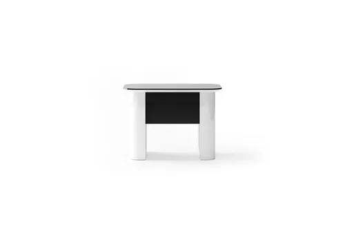 Elegantes schwarzes Holz Sideboard im modernen Stil - Stylisches Sideboard aus hochwertigem Holz, perfekt für Ihr Arbeitszimmer. Mit 1 Schublade und kompakten Maßen von 105 x 64 x 76 cm ist es die ideale Lösung für modernen Stauraum.