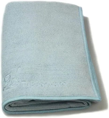 Tupperware FaserPro Boden hellblau Bodentuch - Putztuch aus recycelter Mikrofaser, besonders saugfähig und umweltfreundlich, ideal für streifenfreies Reinigen.