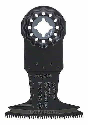 Bosch Tauchsägeblatt AII 65 BSPC, 10 Stück - Schneiden: Hochwertiges 65 mm Tauchsägeblatt für präzise Breitschnitte in Hartholz, ideal für Bosch Starlock Werkzeuge und andere gängige Marken.