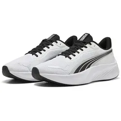 Puma Pounce Lite White-Black EU 40 - Leichte Laufschuhe mit PUMALITE-Schaumstoff für optimalen Komfort und Dämpfung. Ideal für aktive Läufer, die Stil und Leistung schätzen. Hergestellt aus 30% recycelten Materialien.