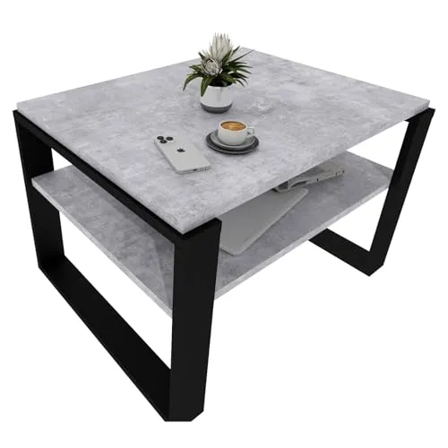 CraftPAK Kaja 63 Couchtisch aus hochwertigem Holzwerkstoff - Beistelltisch fürs Wohnzimmer, stabil und kratzresistent, ideal für moderne und minimalistische Einrichtung.