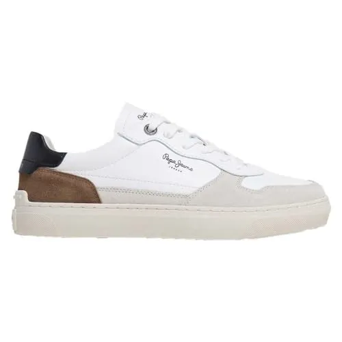 PEPE JEANS Camden Nature Trainers EU 40 - Herren-Sneaker in optic white, stylisch und nachhaltig für einen modernen Look.