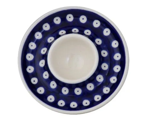 Original Bunzlauer Eierbecher flach im Dekor 42