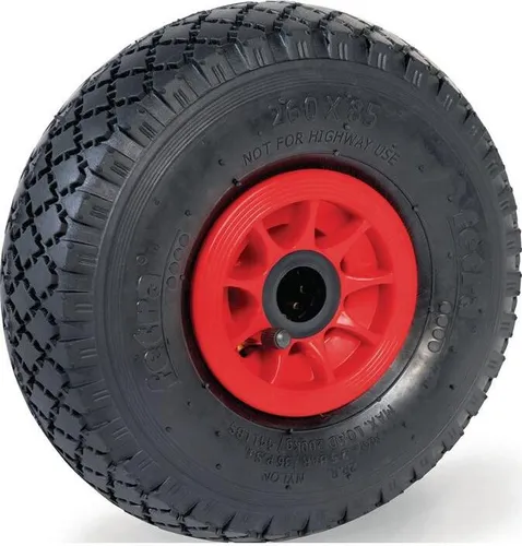 Luftrad 70107 D.260mm Trgf.200kg Ersatzrad Block 2 PR Rollenlager FETRA