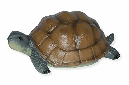 RAKSO Deko Garten Figur Schildkröte aus Kunststoff H 10 cm Gartenfigur Tierfigur Teichfigur