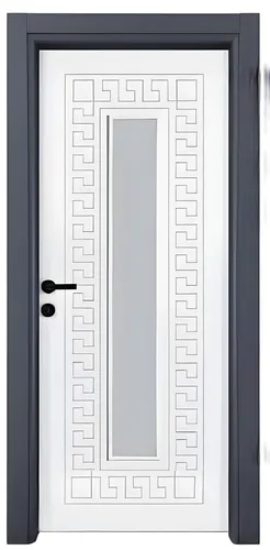Weiße Innentür BY-569 - Moderne Sicherheitstür für jeden Raum - Vielseitige Innentür mit Milchglas-Element, ideal für Wohnräume. Robust und stilvoll, mit PVC-Beschichtung für langlebige Qualität. Größe: 96 x 209 cm, 2 Jahre Herstellergarantie.