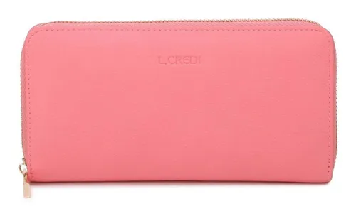 L. CREDI Zip Around Wallet mit RFID-Blocker - Elegante Geldbörse mit RFID-Schutz, 8 Kartenfächern und praktischem Zip Around Design für schnellen Zugriff auf Ihre Finanzen.