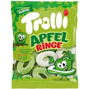 Trolli Apfelringe 150 g in grün von Trolli