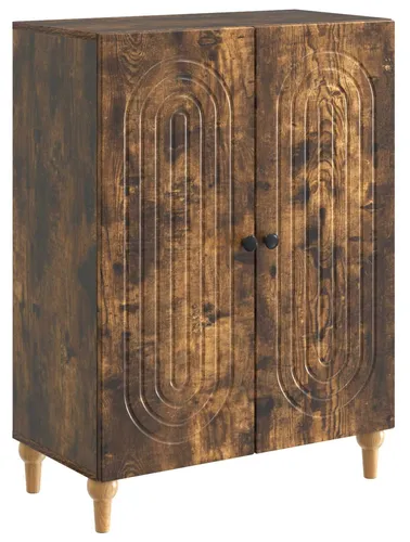 vidaXL Sideboard Geräucherte Eiche – Modernes Design 66 x 34,5 x 90 cm