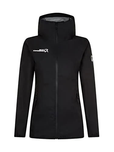 Rock Experience GREAT ROOF HOODIE Jacket for Men - CAVIAR S - Funktionsjacke mit wasserdichtem Reißverschluss und einstellbarer Kapuze, ideal für Outdoor-Abenteuer und kompaktes Packen.