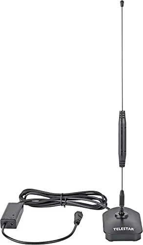 Produktbild Telestar Starflex T4 Plus aktive Zimmerantenne DVB-T2 HD/DVB-T, Stabantenne, Full HD, mit Netzteil, schwarz, 5102205