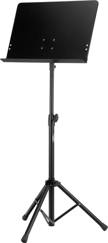 Classic Cantabile Orchesterpult Deluxe - Instrumentenzubehör mit geschlossener Ablage, höhenverstellbar und stabiler dreibeiniger Konstruktion für optimalen Notenhalt.