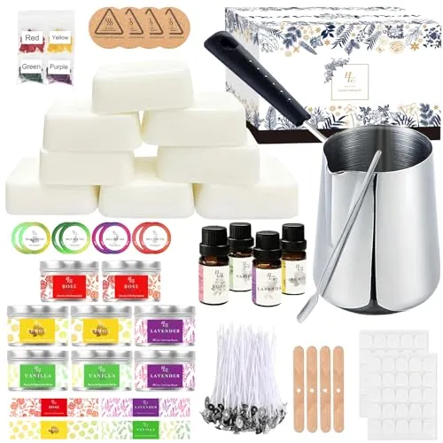 DIY Kerzenherstellung Set ETUOLIFE: Sojawachs & Duftöle
