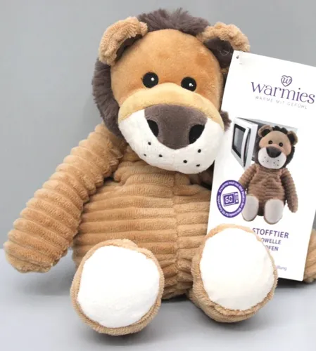 Warmies Pure Löwe - Kuscheliger Wärmestofftier - Wärmetherapie: Der ideale Begleiter für gemütliche Abende, spendet wohltuende Wärme und sorgt für Entspannung.