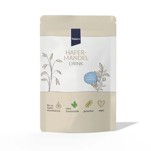 Pelster's Hafer-Mandeldrink Pulver, vegan & glutenfrei, 240g - pelsters