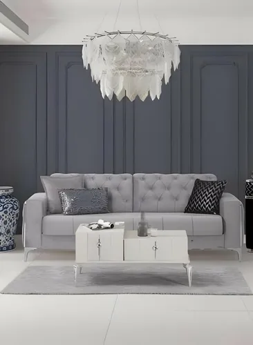 Zweisitzer Sofa Grau - Modernes Stoffsofa für Ihr Wohnzimmer - Stylisches Zweisitzer Sofa in Grau, ideal für moderne Wohnräume. Mit bequemer Polsterung und robustem Holzgestell, sorgt es für gemütliche Stunden. Maße: 161 x 97 x 84 cm.