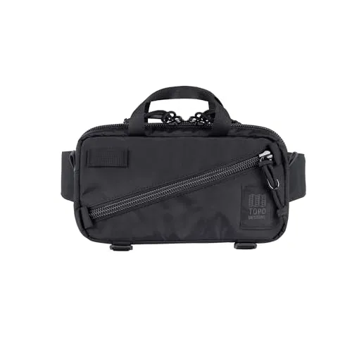 Topo Designs Unisex Mini Quick Pack Hüfttasche, Schwarz/Schwarz