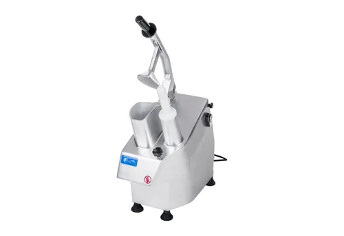 Royal Catering Gemüseschneider - Elektrisch mit 5 Raspel- und Würfelscheiben - Gemüseschneider, leistungsstark mit 550 W, ideal für schnelle Zubereitung von Gemüse und Pommes in der Gastronomie oder zu Hause.