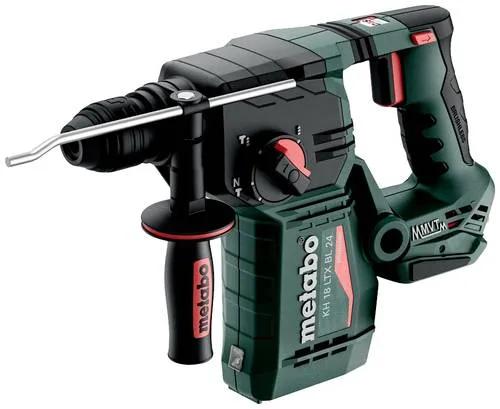 Metabo KH 18 LTX BL 24 SDS-Plus-Akku-Kombihammer 18V - Bohrmaschinen: Leistungsstarker Akku-Kombihammer mit SDS-Plus für effizientes Bohren und Meißeln, ideal für professionelle Anwendungen.