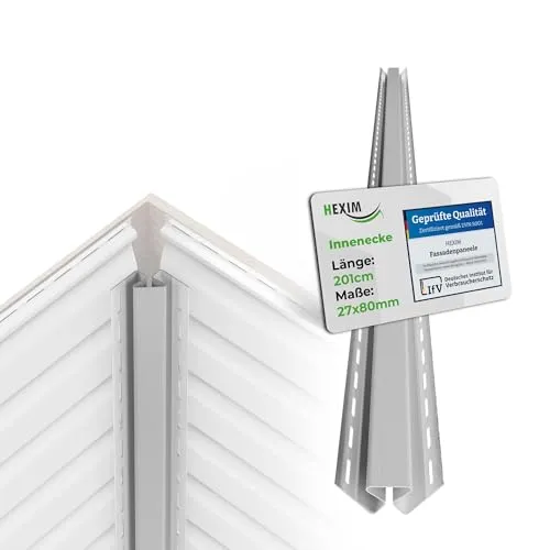 HEXIM Siding Fassadenpaneele außen Fassadenverkleidung wetterfest Kunststoffpanelee PVC-U Verkleidung Außenwand Hausverkleidung UV-beständig