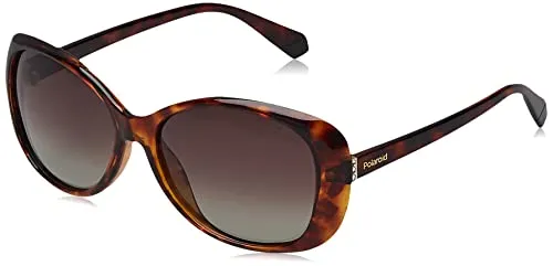 POLAROID PLD 4097/S 086 HAVANA Damen Sonnenbrillen - Stylische Sonnenbrille mit polarisierten Gläsern, ideal für Autofahrer. Leichter Kunststoffrahmen in modernem Havana-Dekor für optimalen Komfort und Schutz.
