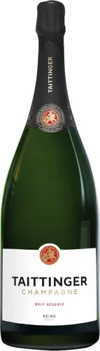 Taittinger Champagner Brut Réserve 3l - Wein-Kategorie: Champagner, exquisite 3l Flasche für besondere Anlässe, mit einem Alkoholgehalt von 12,5% und feinem Geschmack.