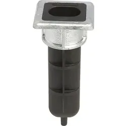 Bodenanschlag für Stangenriegel, 70 x 65 x 6 mm, Höhe 166,5 mm