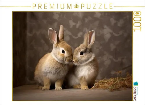 CALVENDO Puzzle Häschen | 1000 Teile für kreative Stunden - Entdecke dieses bezaubernde 1000 Teile Puzzle mit einem einzigartigen Motiv, das Freude und Harmonie ausstrahlt. Ideal für entspannte Momente oder als liebevolles Geschenk für Freunde und Familie!