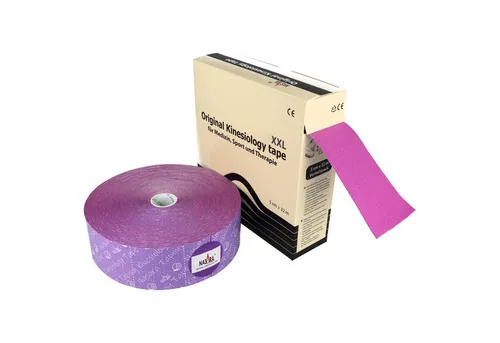 NASARA Kinesiologie-Tape 5cm x 32m - 10 Farben - Hochwertiges Kinesiologie-Tape für Physiotherapie und Sport, bietet hervorragende Klebeeigenschaften und hohe Hautverträglichkeit, empfohlen von Sportmedizinern.