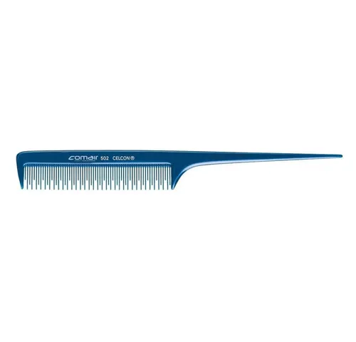 Comair Germany Haarkamm Blue Profi Line Stielkamm mit Toupierzahnung Nr. 502