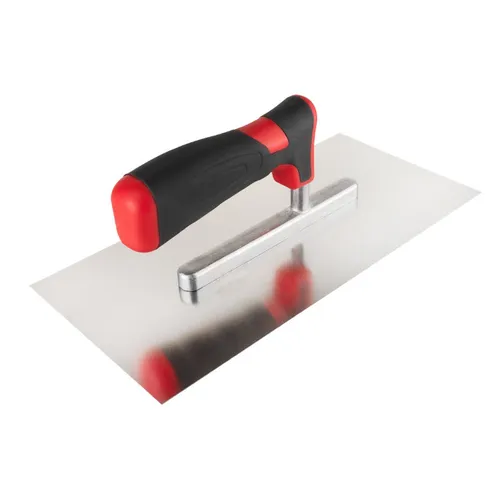 Prima-Online Zahnkelle Zahnkelle zum Verlegen Zahnspachtel Edelstahlkelle Ergonomisch Griff (Glättekelle-St)