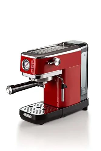 Ariete 1381 13 Metall-Espressomaschine in rot von Ariete