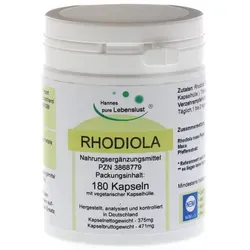 Rhodiola Rosea 3% Vegi Kapseln - 180 Stück - Arzneimittel zur Unterstützung der mentalen Leistungsfähigkeit, mit hochwertigem Rhodiola rosea und Maca für mehr Energie im Alltag.