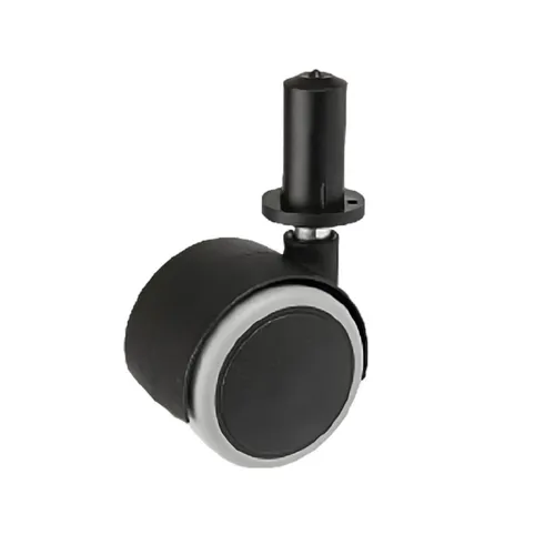 Möbelset, Dorn 8mm, mit Hülse Durchmesser 50mm/40kg, für Parkett | Möbelrad | Räder für Möbel, Bürostuhl, Beistellbett, Schreibtischstuhl, ...