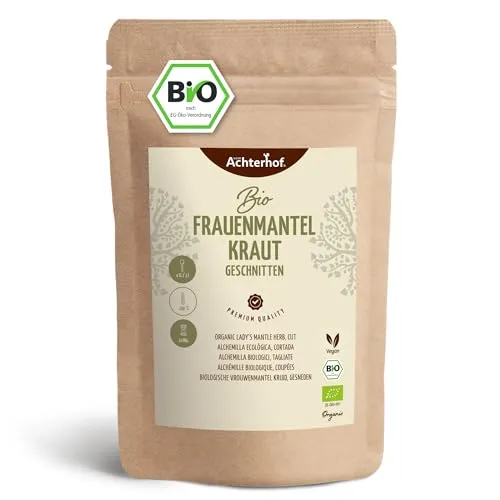 Frauenmantelkraut Bio 100g | Frauenmantel Tee getrocknet und geschnitten | aus kontrolliert biologischem Anbau | naturrein - ohne Zusätze | vom Achterhof